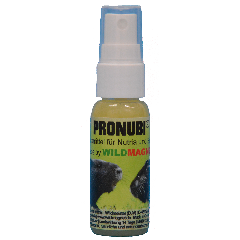 Pronubi ist ein Speziallockmittel für die Fallenjagd auf Nutria und Bisam. 
