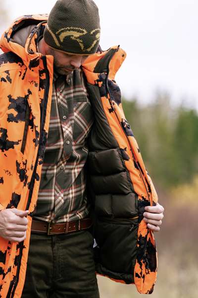 Blaser Jagdjacke Daunen Janus blaze orange camo